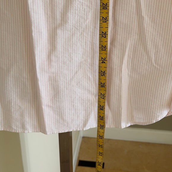 Lacoste Light Pink Pinstripe Short-Sleeve Button-Down Shirt - Picture 9 of 16